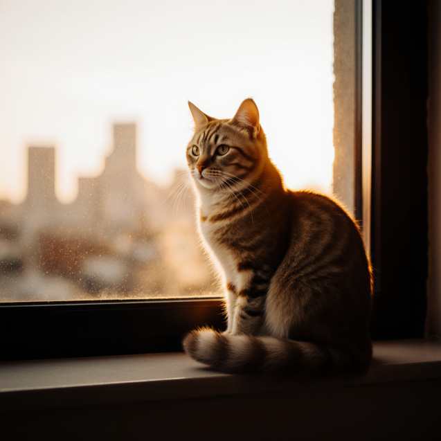 对照组：双语提示词，猫回来了