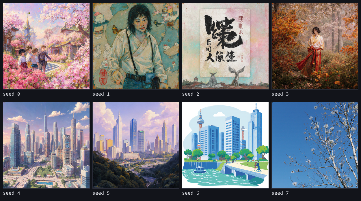 长句组：seed 0-7